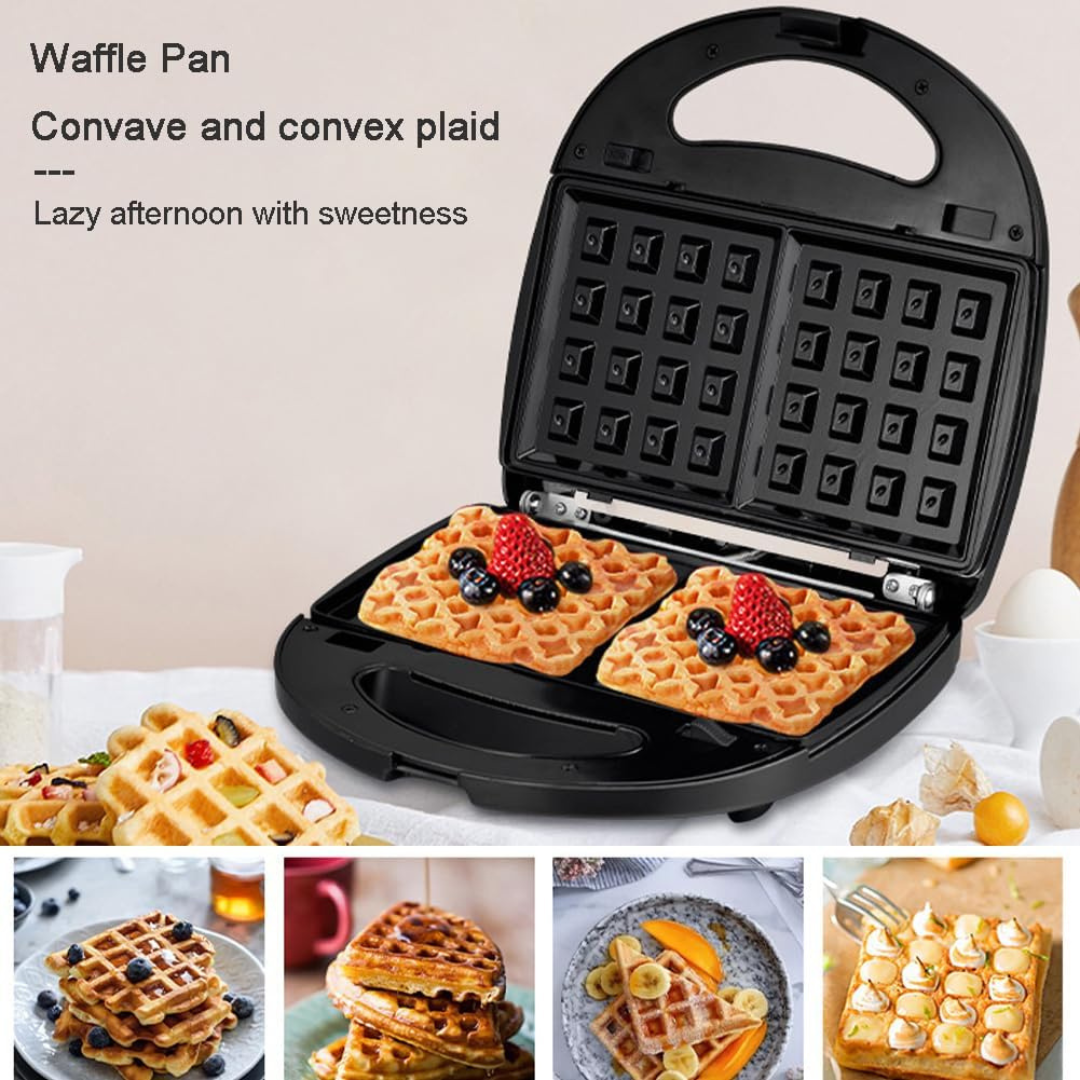 SOKANY 3-in-1 Compact Sandwich and Waffle Maker with Removable Non-Stick Plates....
