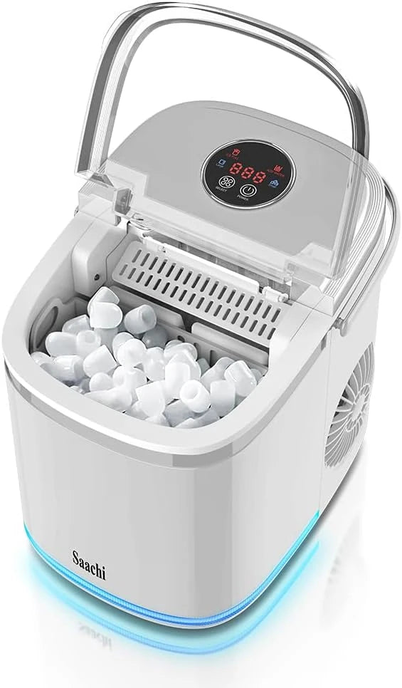 Saachi NL-IM-453 Electric Ice Maker – Fast, Automatic Countertop Ice Machine