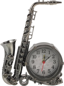 Saxophone Alarm Clock Stylish Analog Table Clock for Home Office1