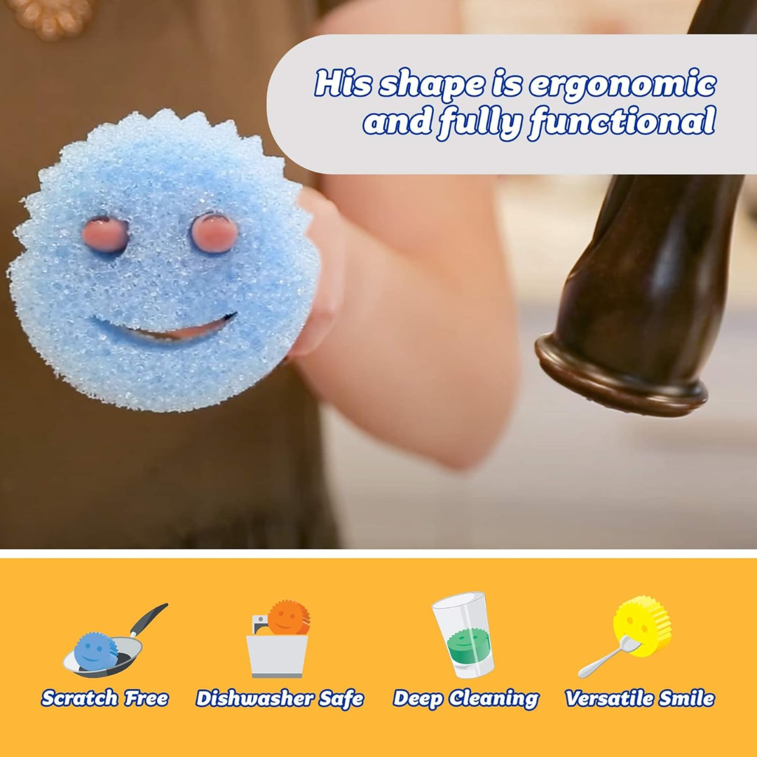 Scrub Daddy Scratch-Free Multi-Surface Cleaning Sponge 3-Count Set..