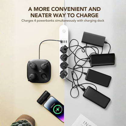 Shared Charging Station Kit with 4 Portable 5000mAh Power Banks.....