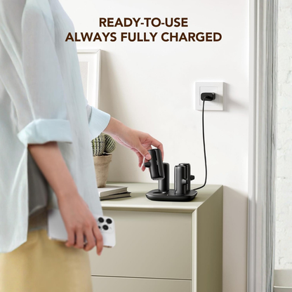 Shared Charging Station Kit with 4 Portable 5000mAh Power Banks..