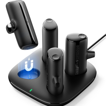 Shared Charging Station Kit with 4 Portable 5000mAh Power Banks