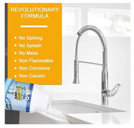 Sink & Drain Cleaner – Powerful Unblocker for Kitchen, Bathroom & Toilet