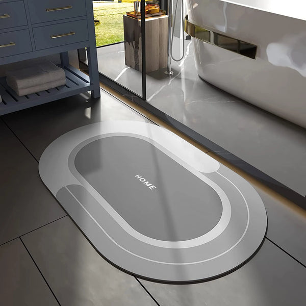 Super Absorbent Quick-Dry Bath Mat – Non-Slip Bathroom & Door Mat