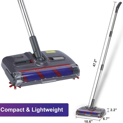 Swivel 360 Cordless Electric Floor Sweeper and Rechargeable Roller......