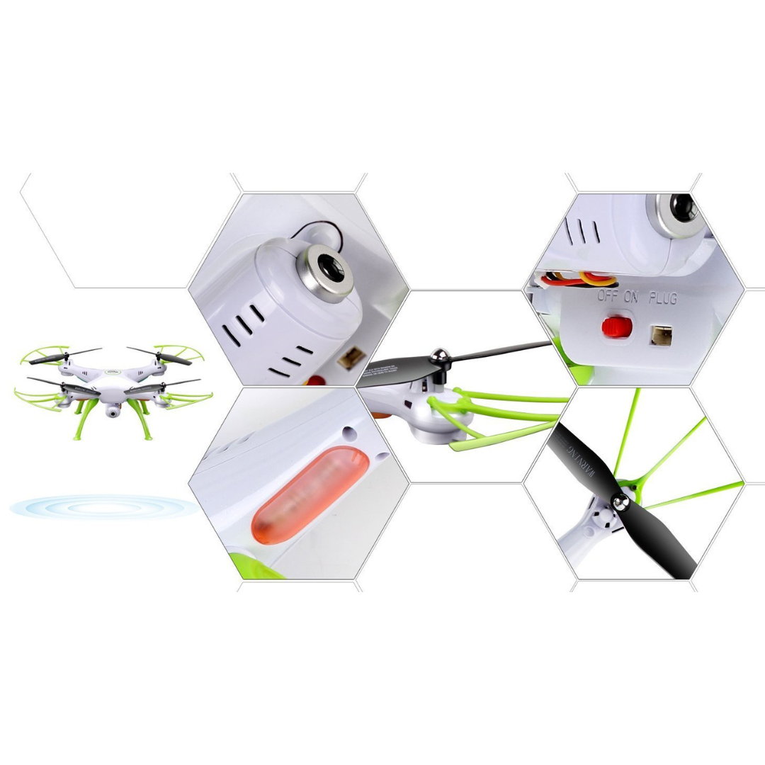 Syma X5HW WiFi FPV Drone with 2MP Camera | 4-Channel RC Quadcopter with Altitude Hold, 6-Axis Gyro, Real-Time Video, Multicolor Design