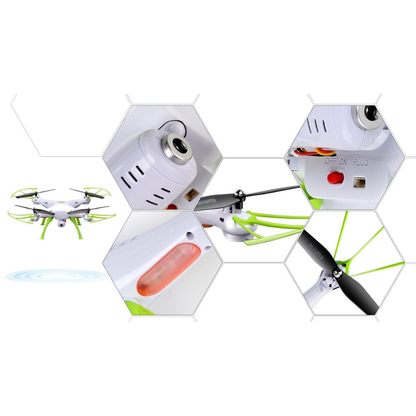 Syma X5HW WiFi FPV Drone with 2MP Camera | 4-Channel RC Quadcopter with Altitude Hold, 6-Axis Gyro, Real-Time Video, Multicolor Design