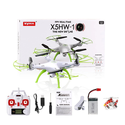Syma X5HW WiFi FPV Drone with 2MP Camera | 4-Channel RC Quadcopter with Altitude Hold, 6-Axis Gyro, Real-Time Video, Multicolor Design