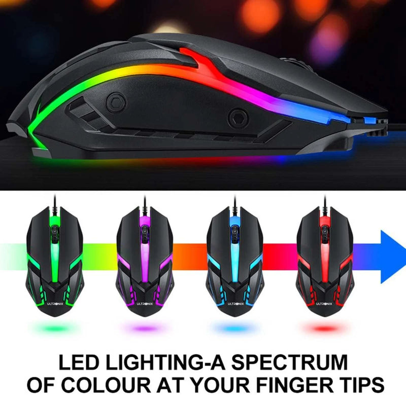 T-WOLF 4-in-1 Gaming Combo – Keyboard, Mouse, Headset & Mouse Pad
