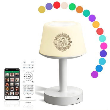 Table Lamp Quran Speaker with Mobile App Control and Digital Remote........