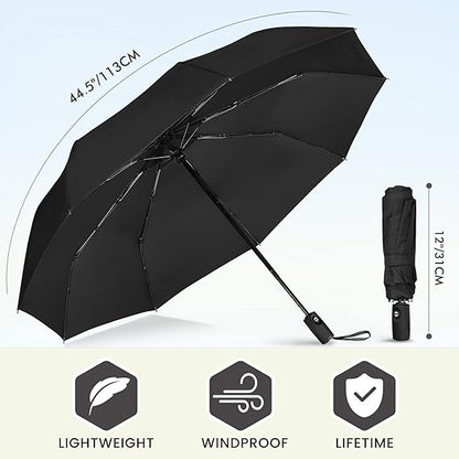 Travel Umbrella - Folding Auto Open Compact Lightweight3