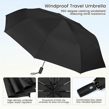 Travel Umbrella - Folding Auto Open Compact Lightweight7