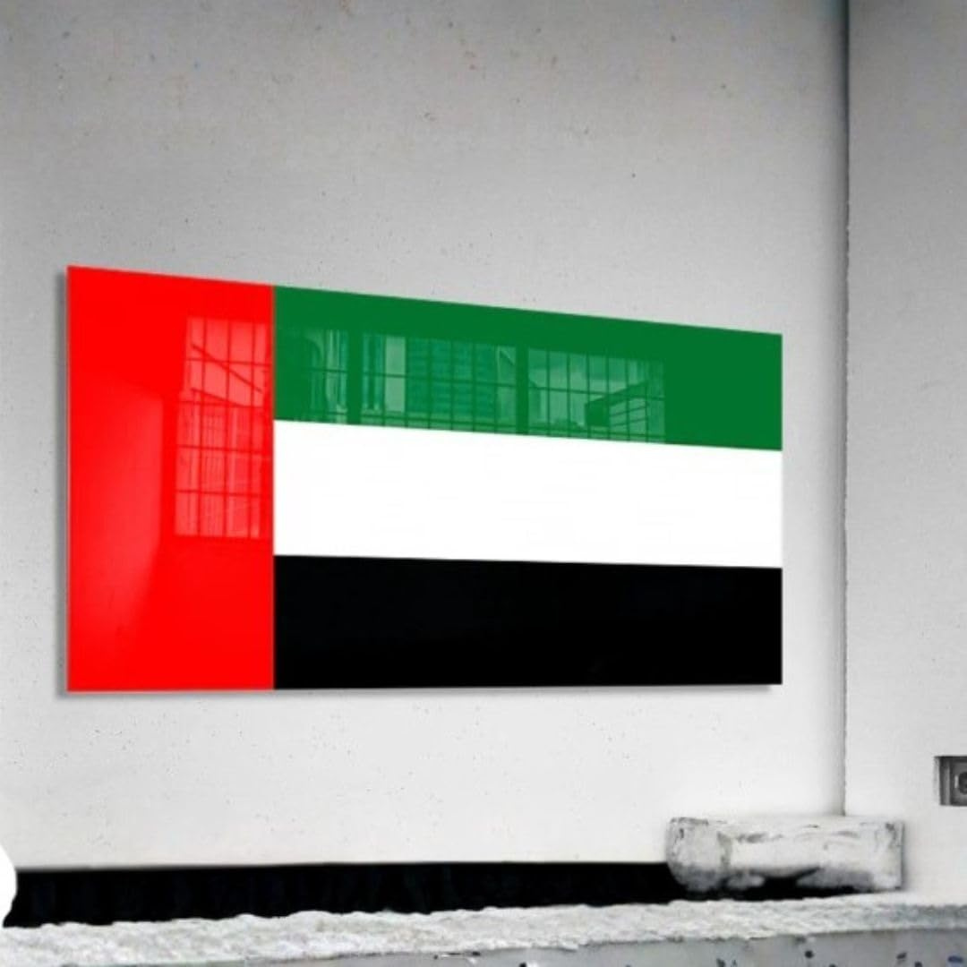 UAE National Day Acrylic Wall Flag | Modern Patriotic Decor..
