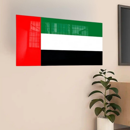 UAE National Day Acrylic Wall Flag | Modern Patriotic Decor