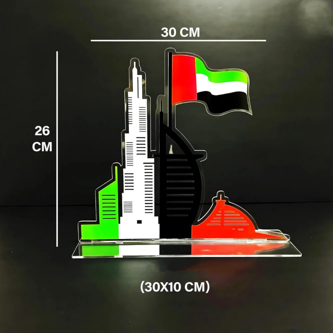 UAE National Day Table Stand, National day decoration, party decoration, offices gifts, gifts for family and friends.