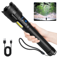 Ultra-Bright 990,000 Lumen Rechargeable LED Flashlight with COB Work Light