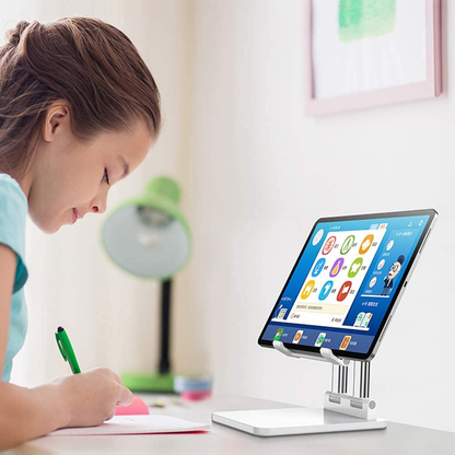 Universal Foldable Adjustable Desktop Phone and Tablet Stand..