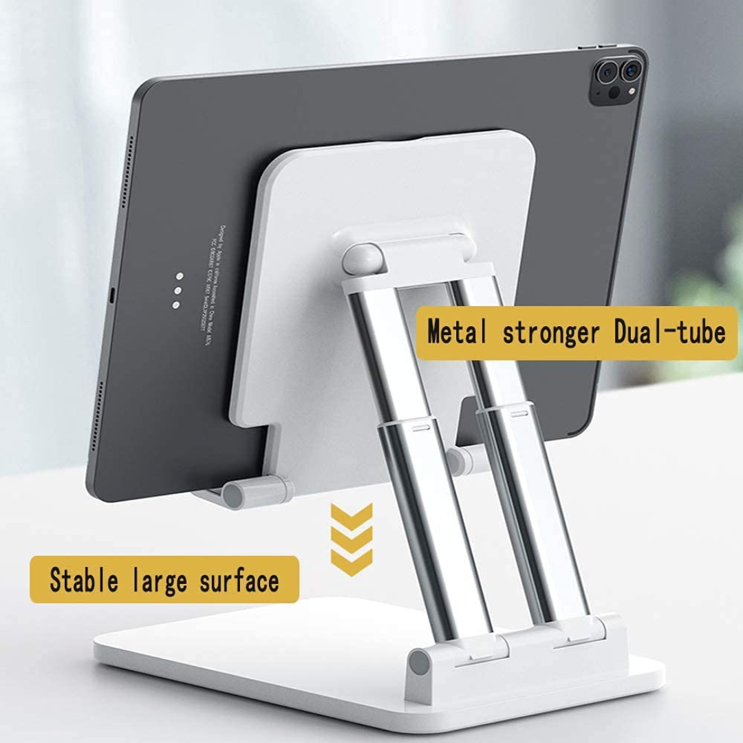 Universal Foldable Adjustable Desktop Phone and Tablet Stand.