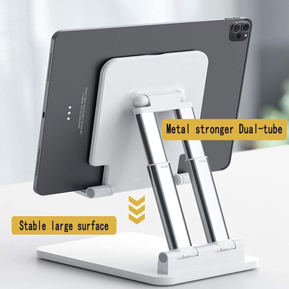 Universal Foldable Adjustable Desktop Phone and Tablet Stand.