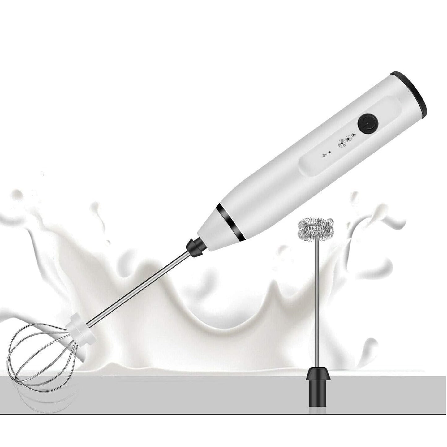Milk Coffee Mixer Three Speeds and Two Interchangeable Blades Electric