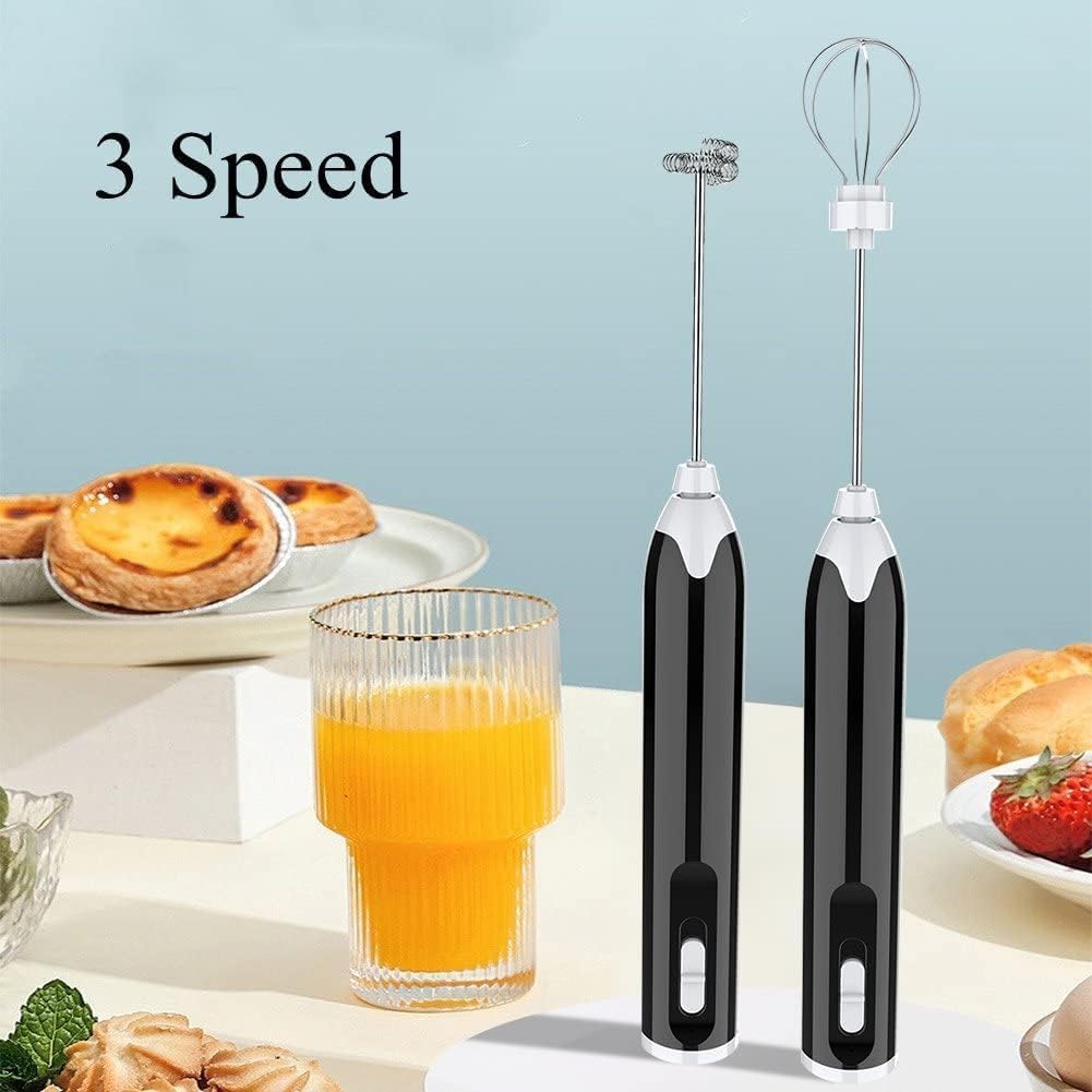 Milk Coffee Mixer Three Speeds and Two Interchangeable Blades Electric
