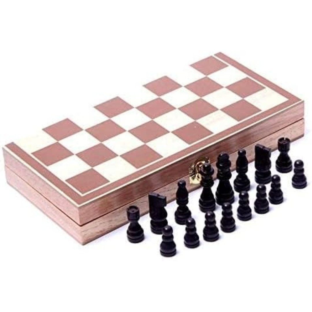 Wooden Chess Set Wood International Packed Chess Game Toys..