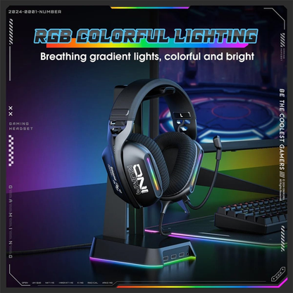 X12 RGB Gaming Headset with Noise-Cancelling Technology and Universal Connectivity....