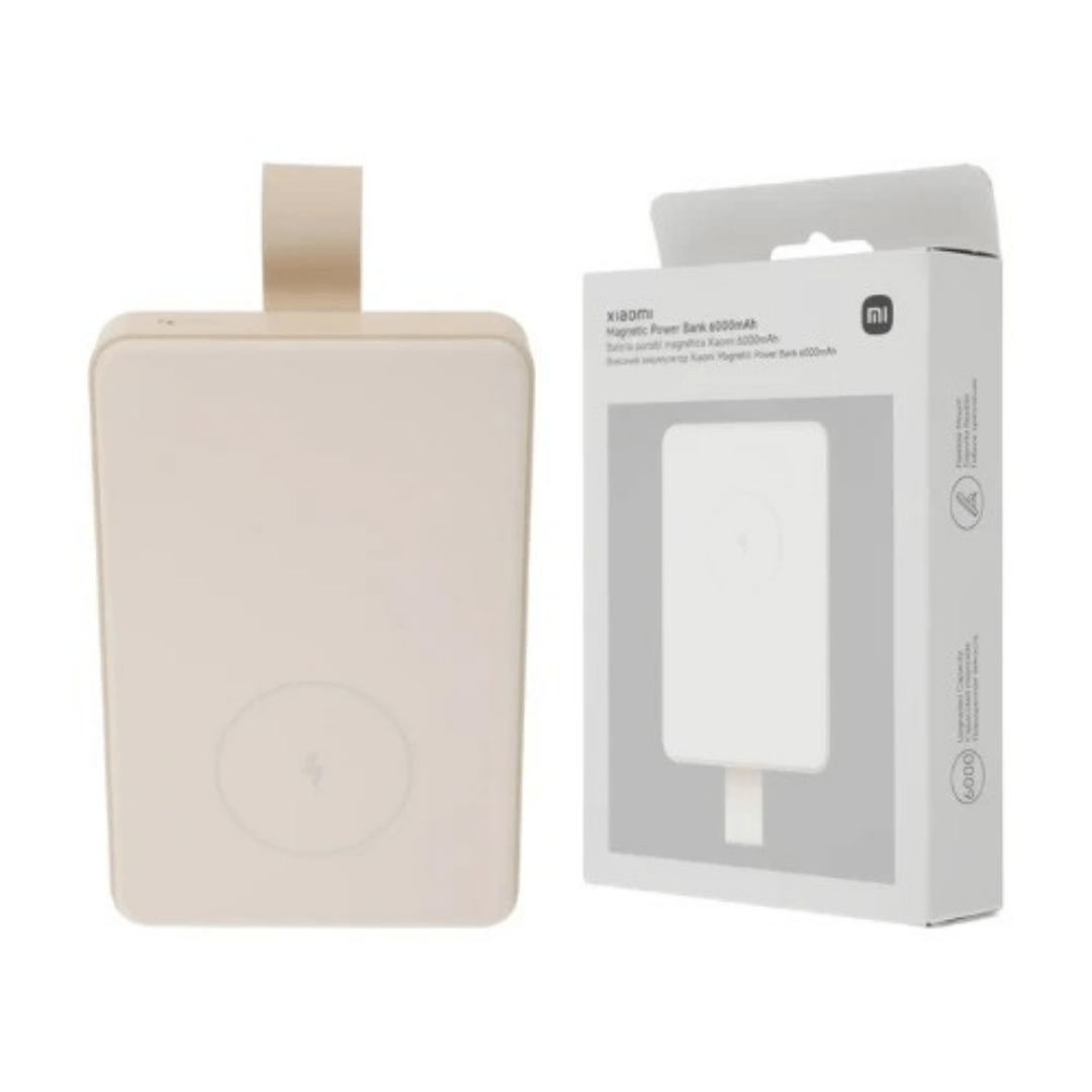 Xiaomi Magnetic Power Bank 6000mAh – Ultra-Compact Wireless Portable Charger | Fast Charging | USB-C | Compatible with iPhone & Android