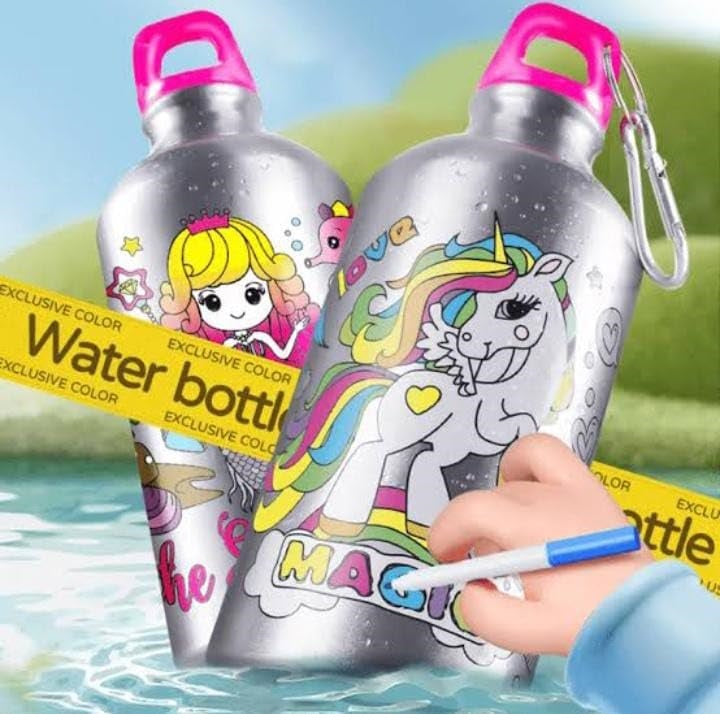 DIY Water Bottle Kids, Decorate Your Own Travel Bottles