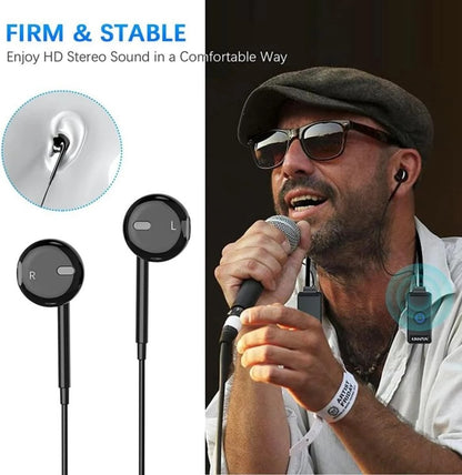 Waterproof Sweatproof Wireless Earphones with Pure Bass Sound & Comfort Fit