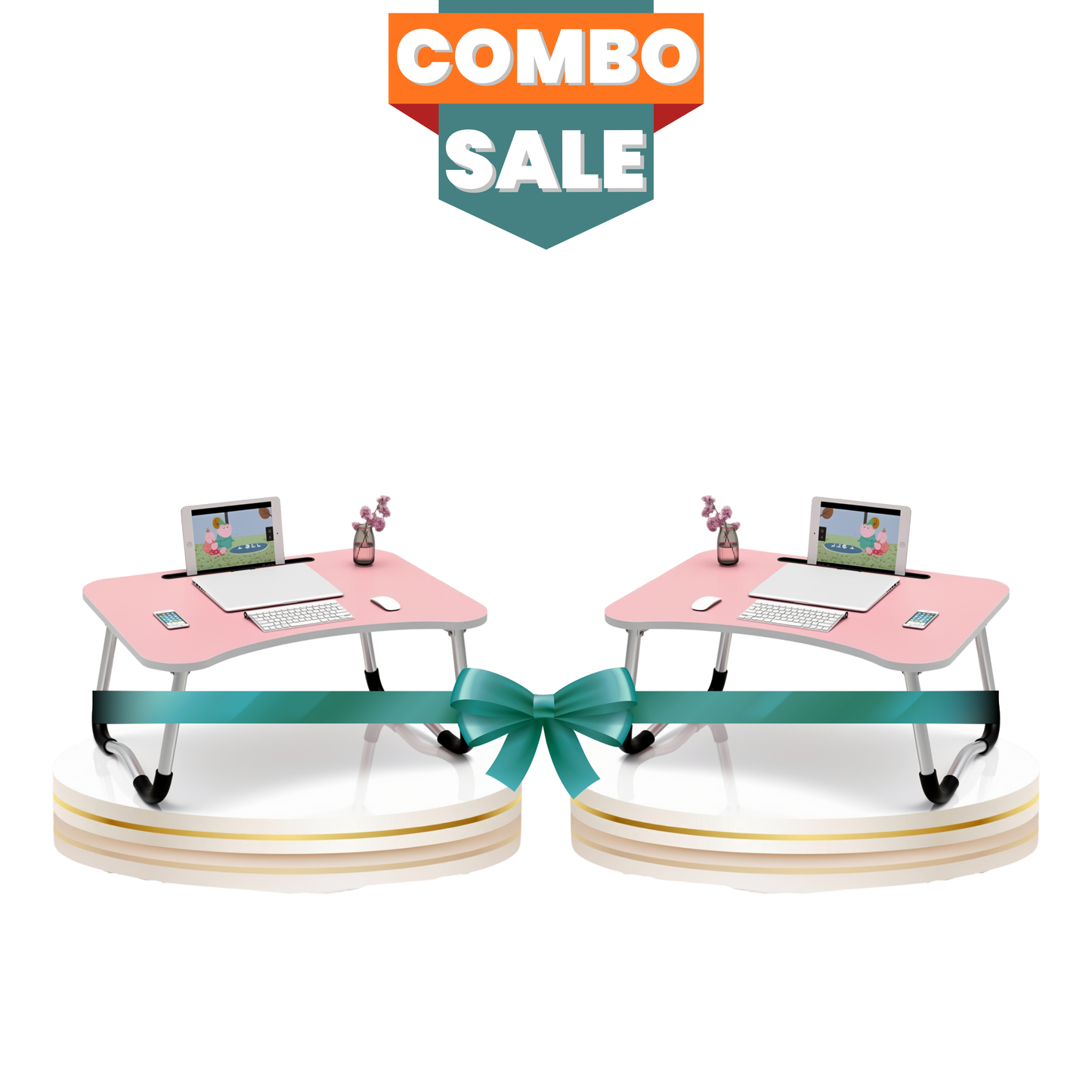 Folding Laptop Table for Bed – Portable & Ergonomic Design